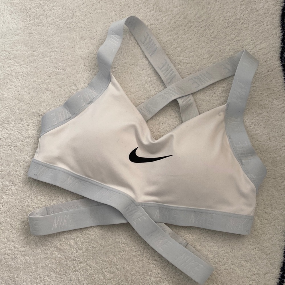 Women's Black Dri-fit Indy Logo Sports Bra